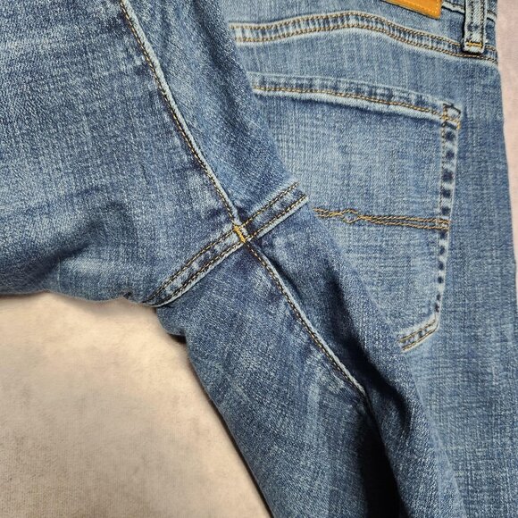 Lucky Brand 121 Slim Straight Jeans Mens 34x32 Blue Denim Stretch Classic Casual - Picture 11 of 16